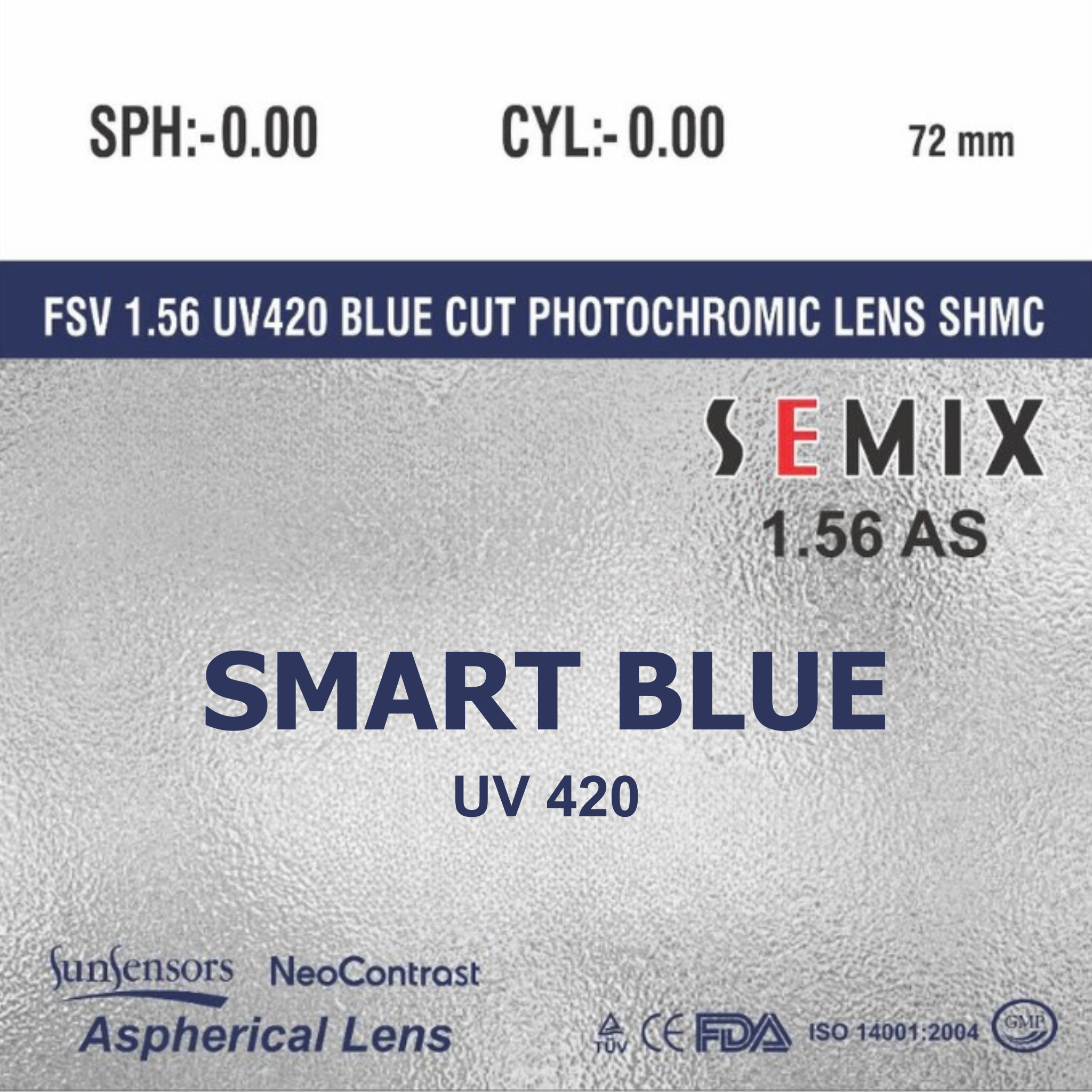 FSV 1.56 UV420 BLUE CUT PHOTOCHROMIC LENS SHMC