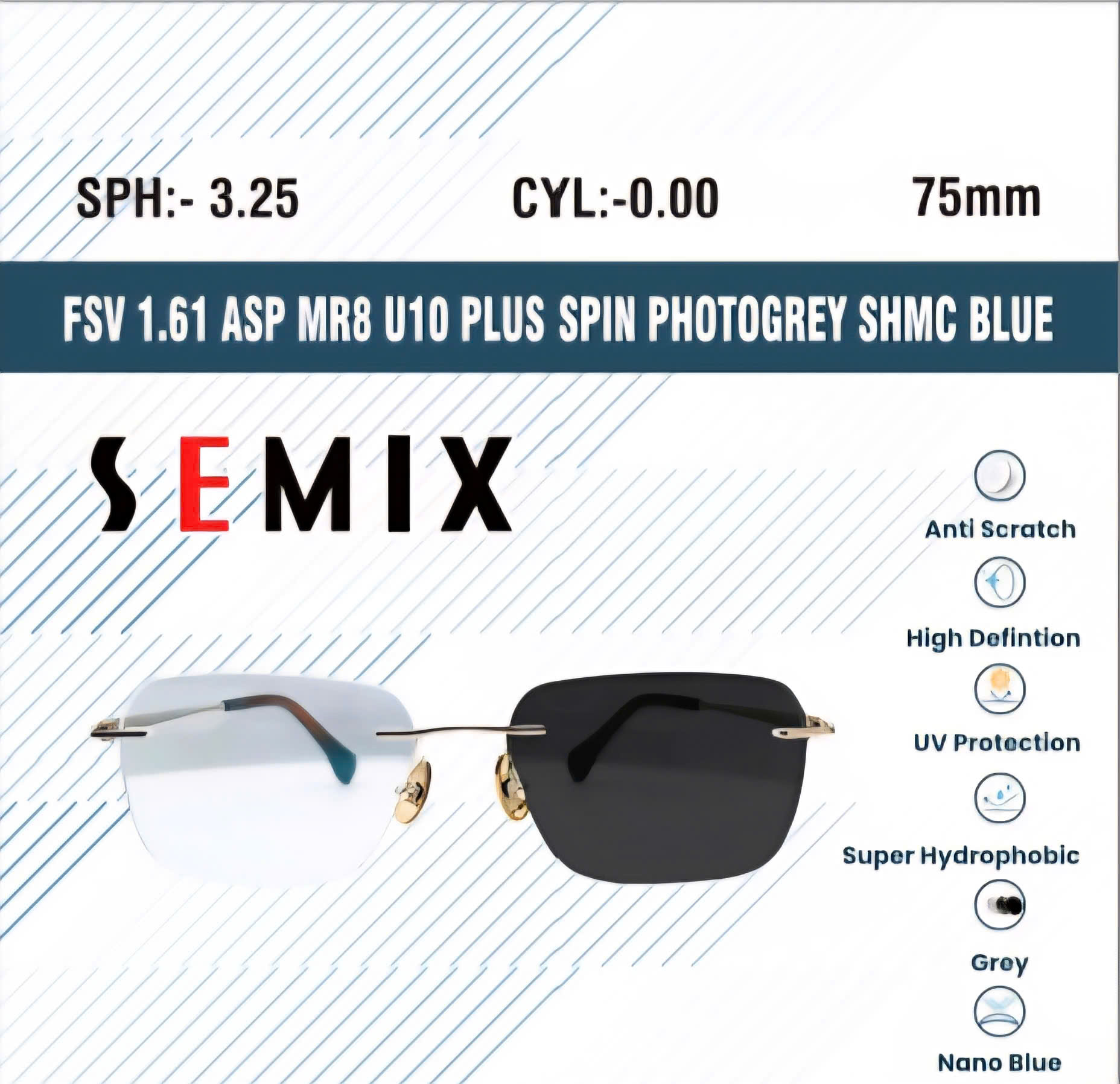 FSV SEMIX 1.61 MR8 U10 PLUS SPIN PHOTOGREY SHMC BLUE